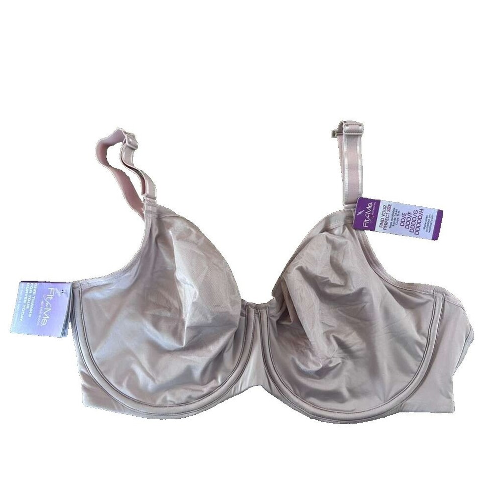 Fruit of the Loom Unlined Underwire Bra Women Size 38DDD Rose Fit for Me New